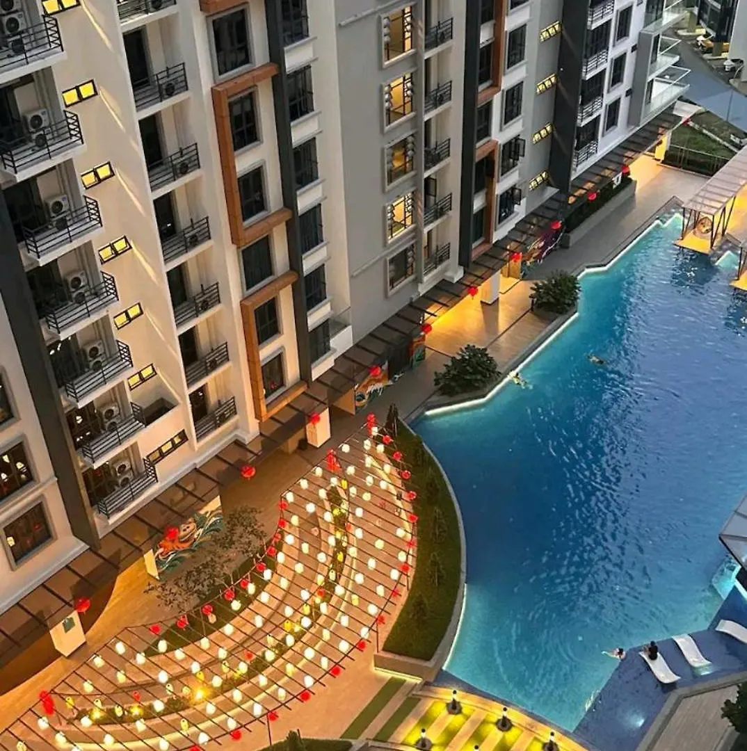 K Avenue Deluxe 2 Queen Studio Kota Kinabalu